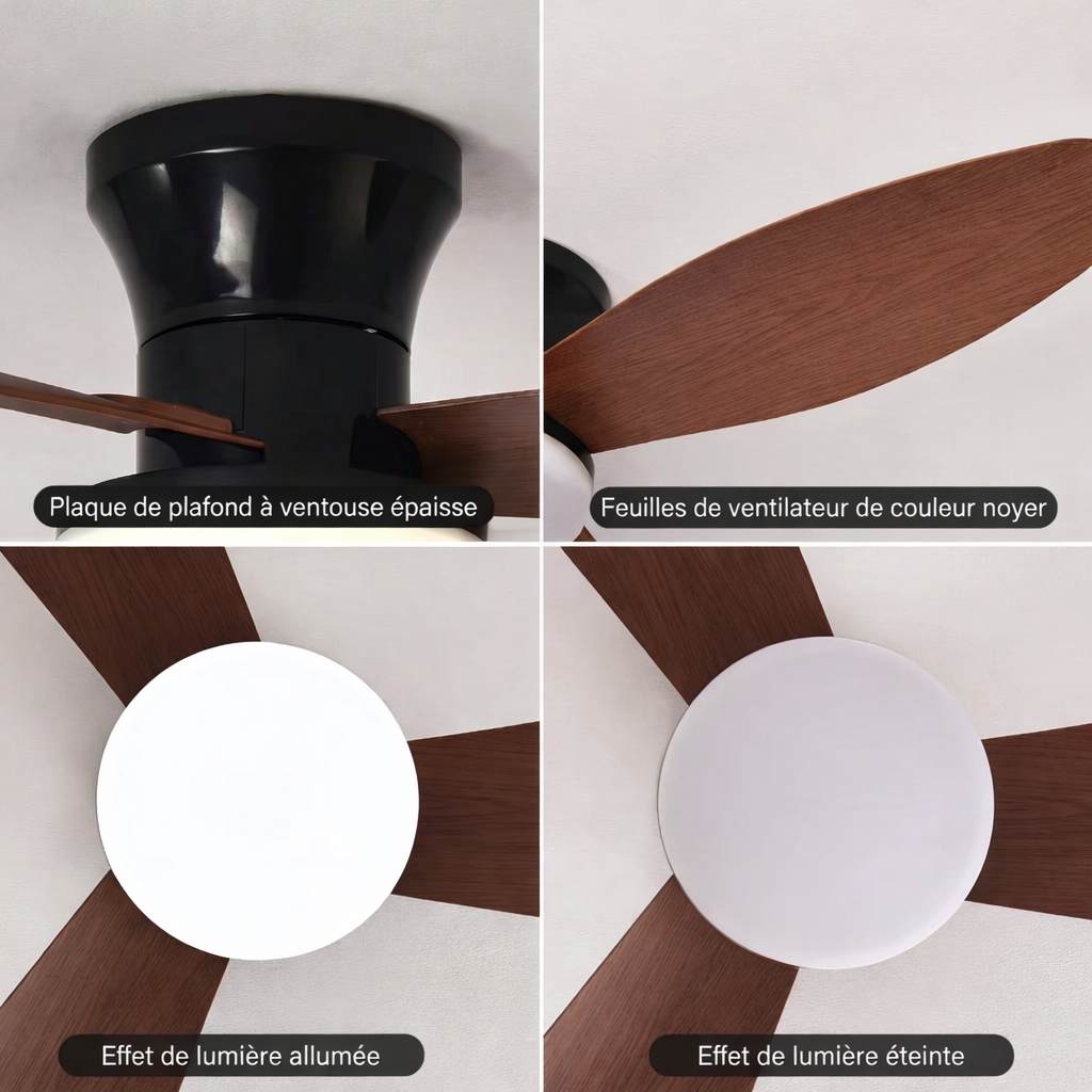 Ventilateur Plafonnier LED 102cm - L'Alliance du Design et du Confort