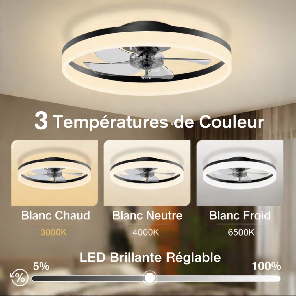 Filo | Ventilateur de plafond design slim