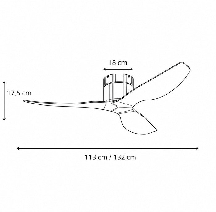Plana Clara | Ventilateur de plafond ultra-plat bois clair 6