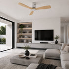 Aria | Ventilateur de plafond bois clair épuré 4