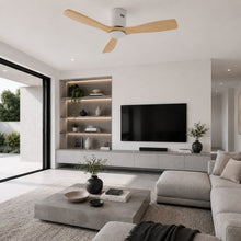 Aria | Ventilateur de plafond bois clair épuré 4