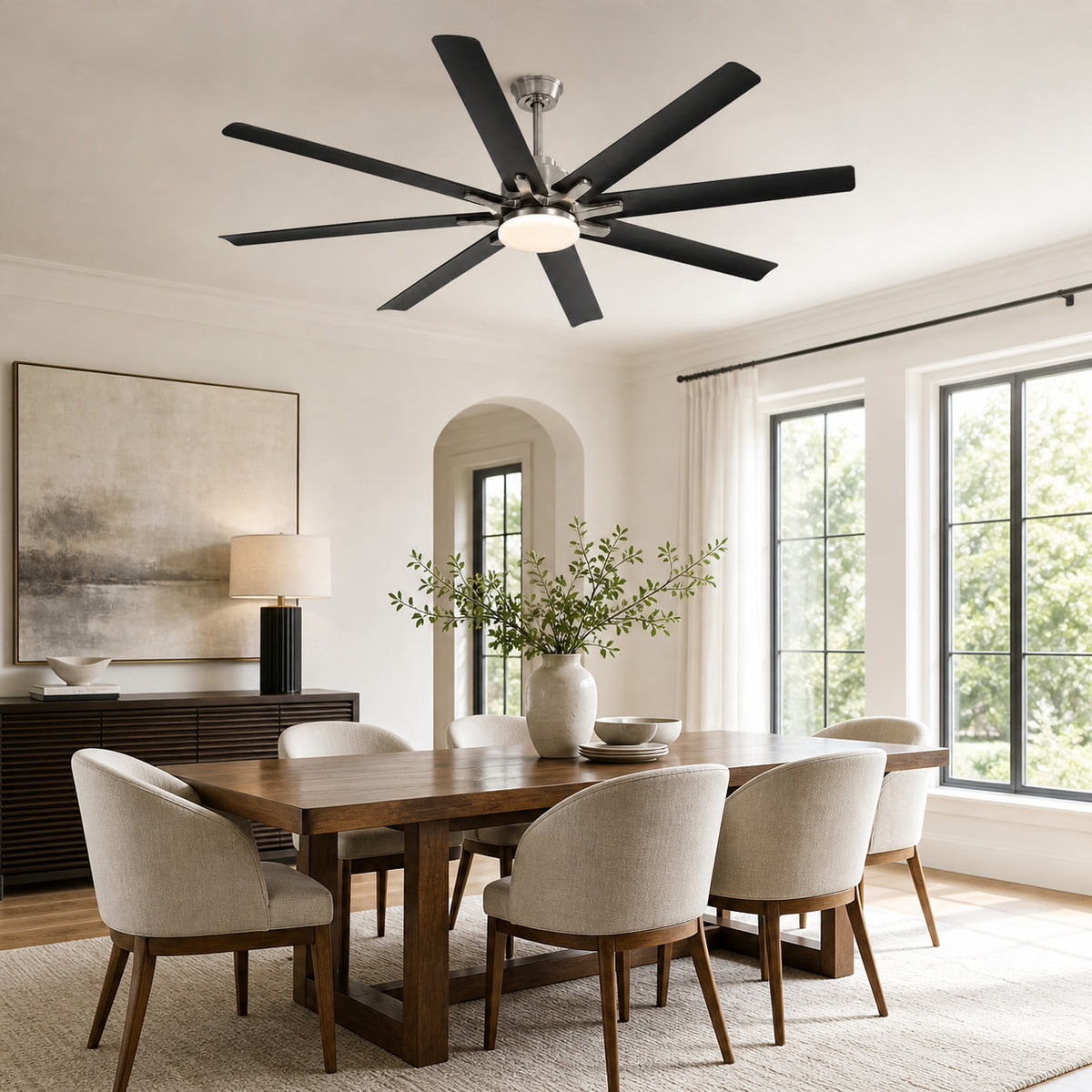 Plafonnier Ventilateur Moderne Grande Taille | VentiLum