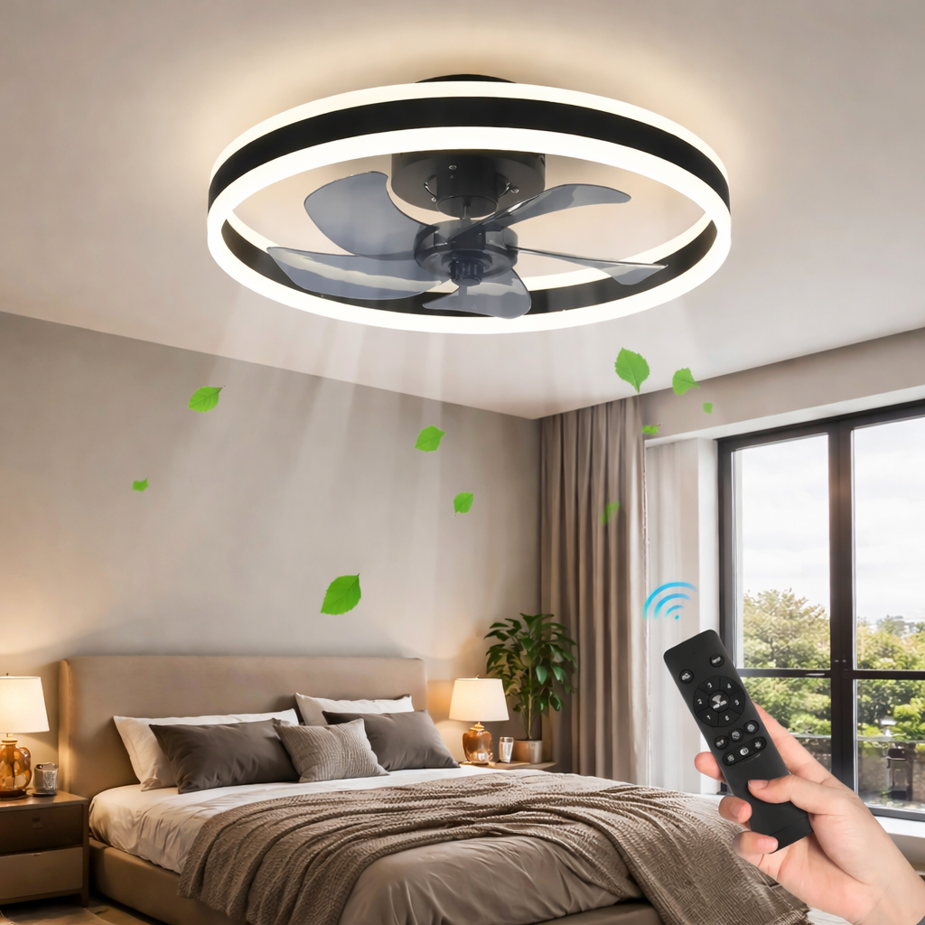 Ventilateur Plafonnier LED 73W - L'Équilibre du Design et de la Puissance