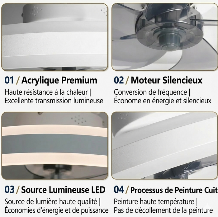 Orbe | Ventilateur de plafond moderne slim 7