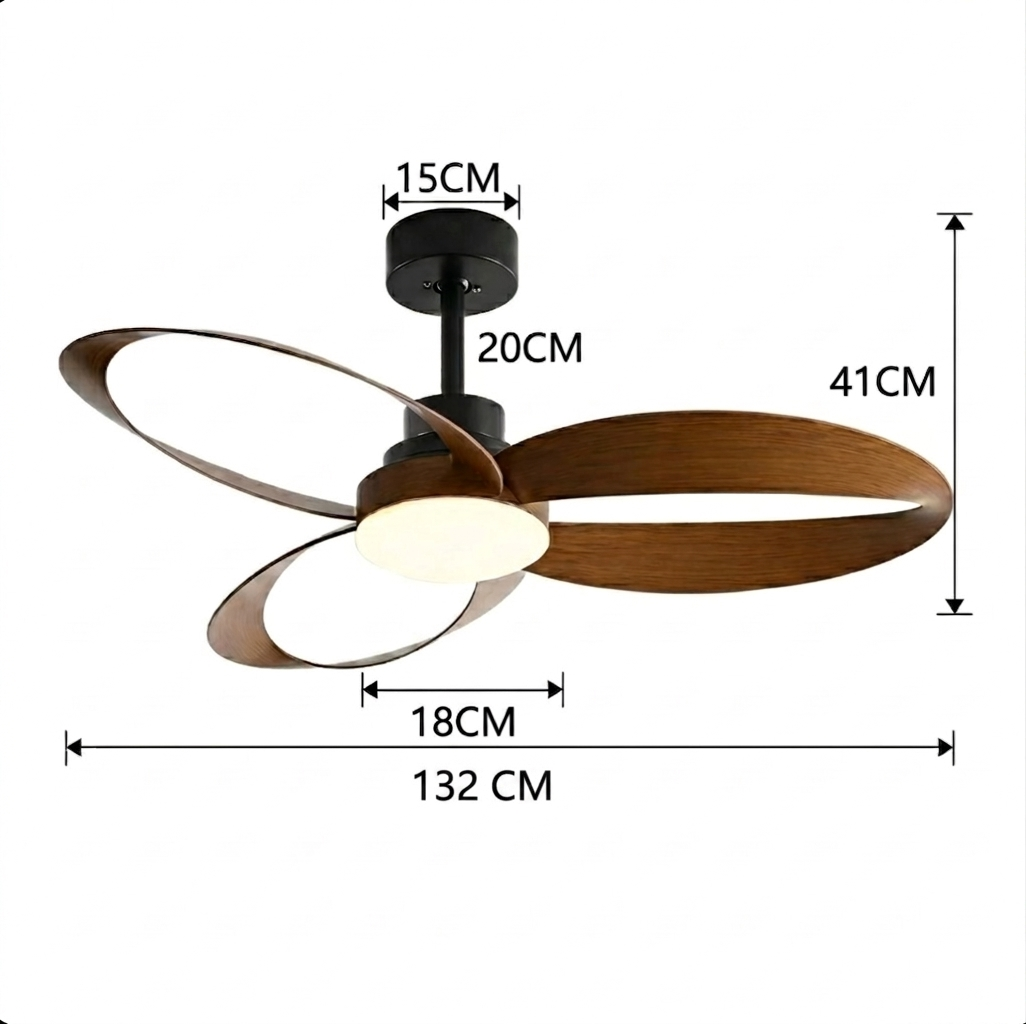 Plafonnier Ventilateur Design Bois | VentiLum