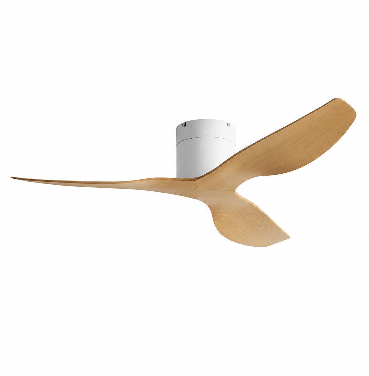 Plana Clara | Ventilateur de plafond ultra-plat bois clair