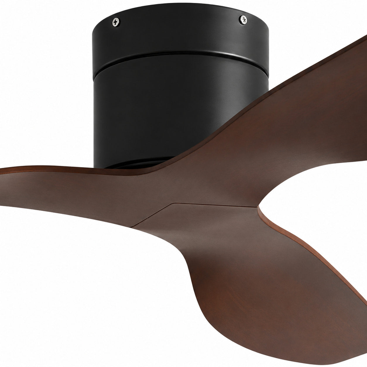 Plana Scura | Ventilateur de plafond ultra-plat bois foncé