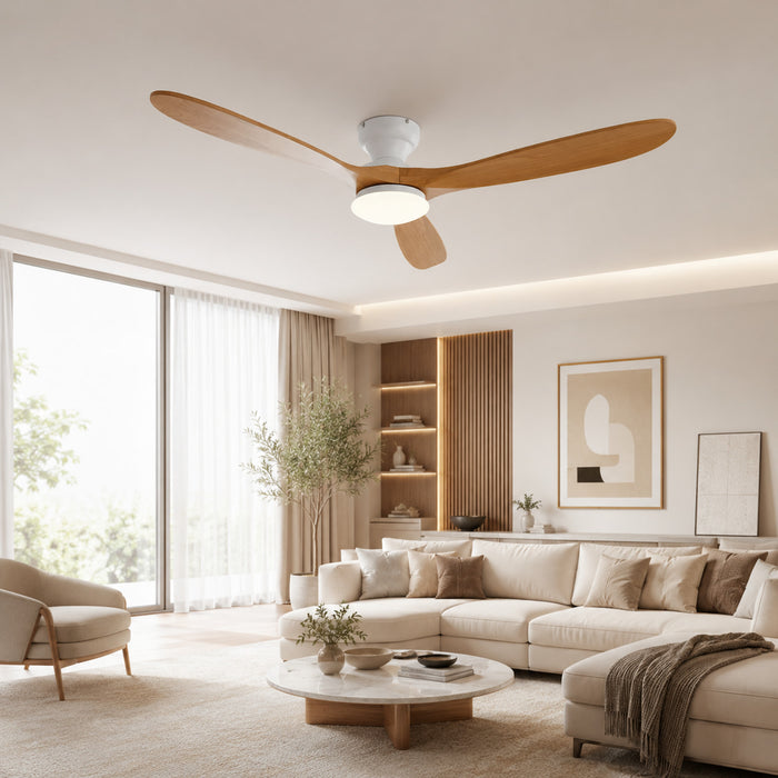 Terra | Ventilateur de plafond bois naturel 1