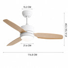 Nordica | Ventilateur de plafond scandinave avec LED 5