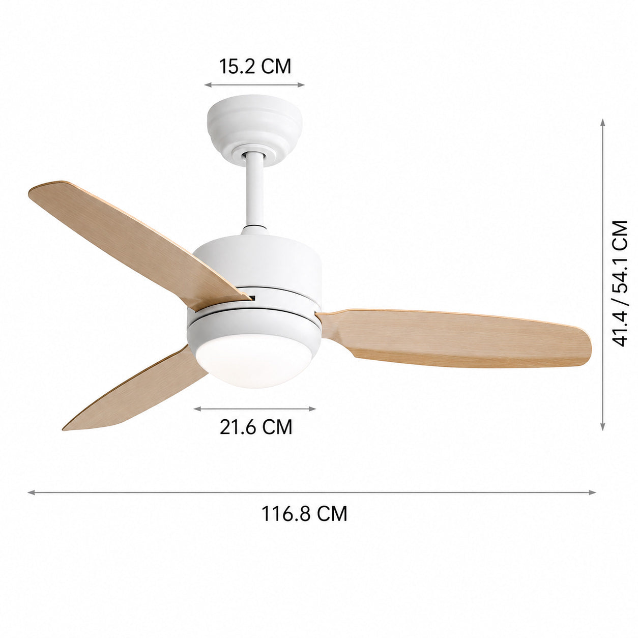 Nordica | Ventilateur de plafond scandinave avec LED