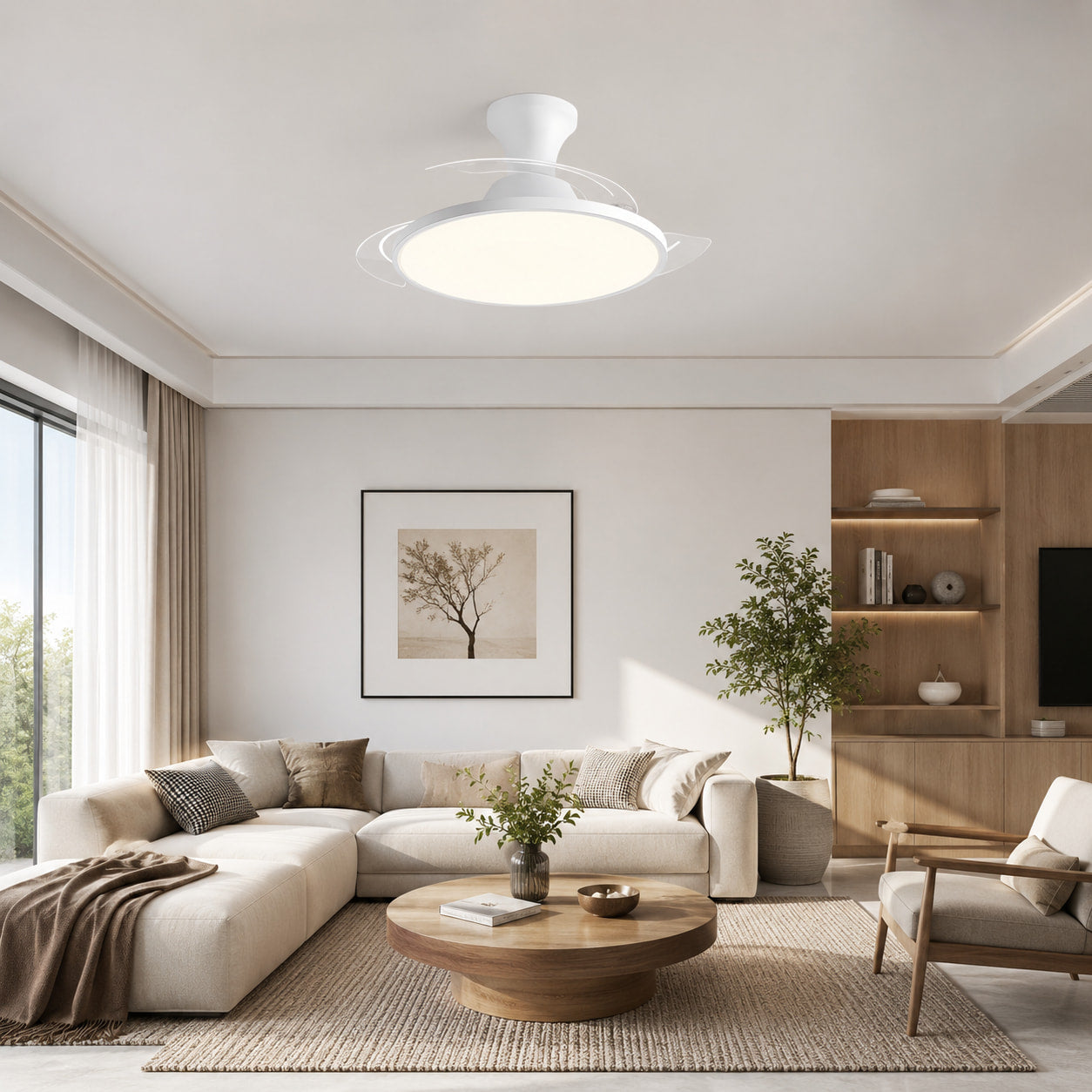 Linea | Ventilateur de plafond ultra-fin