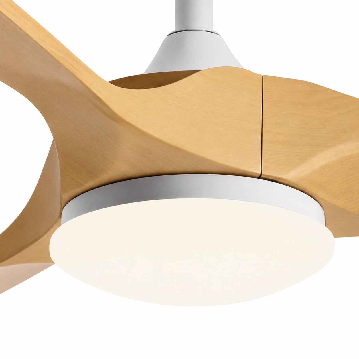 Alba | Ventilateur de plafond vintage blanc et bois