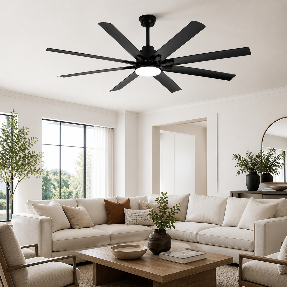 Plafonnier Ventilateur Moderne Grande Taille | VentiLum