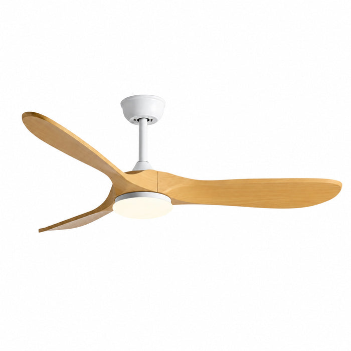 Alba | Ventilateur de plafond vintage blanc et bois 3