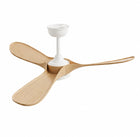 Alba | Ventilateur de plafond vintage blanc et bois 7