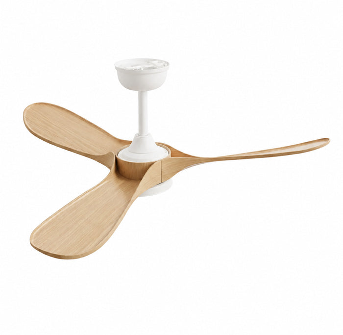 Alba | Ventilateur de plafond vintage blanc et bois 7