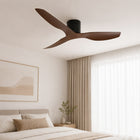 Plana Scura | Ventilateur de plafond ultra-plat bois foncé 3