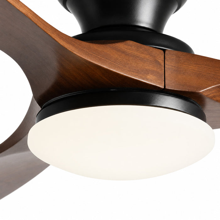 Ebano | Ventilateur de plafond bois foncé 5
