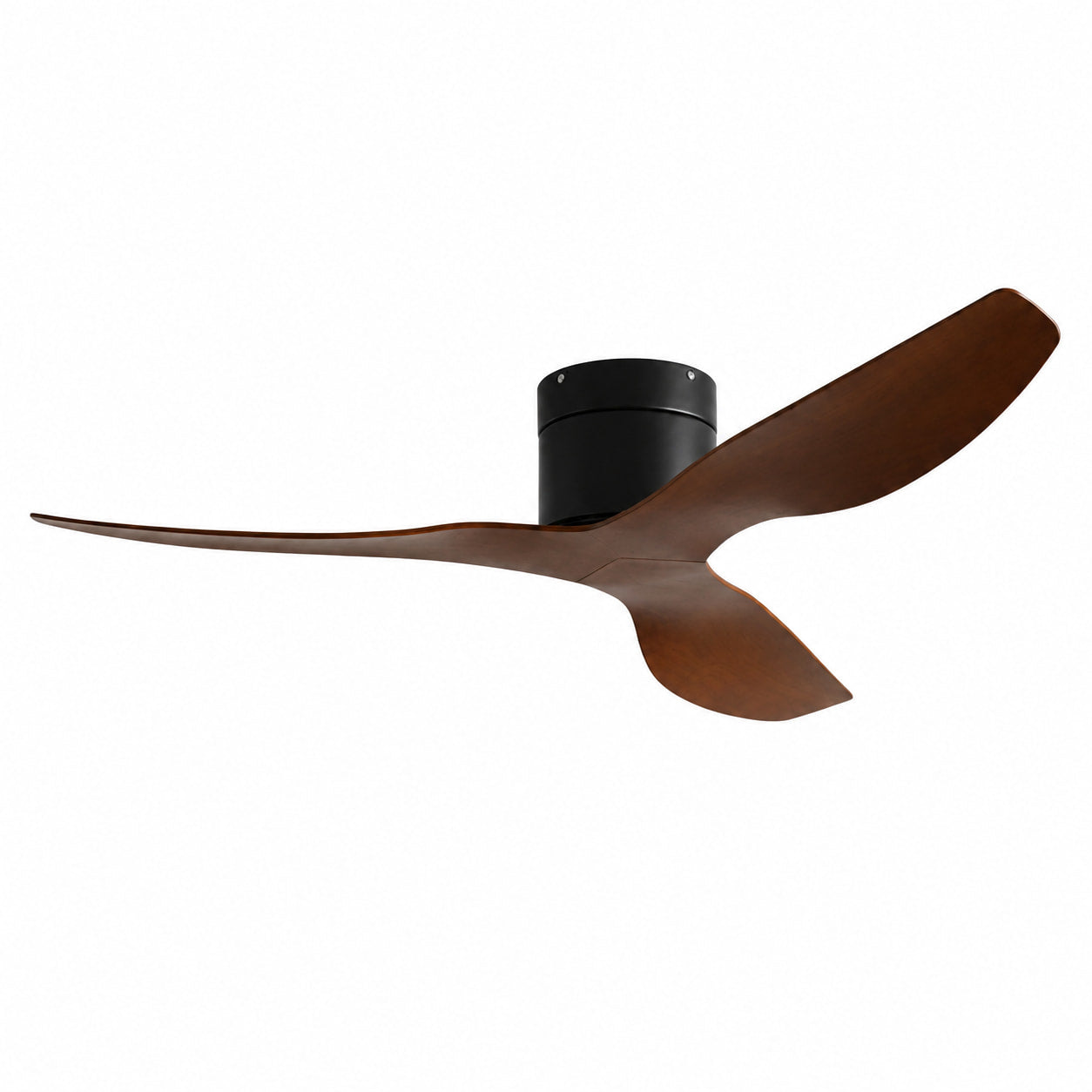 Plana Scura | Ventilateur de plafond ultra-plat bois foncé