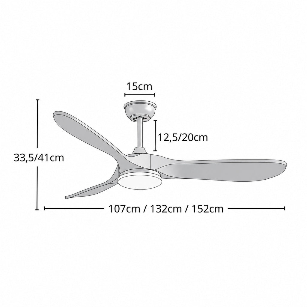 Plafonnier Ventilateur Vintage Noir et Marron | VentiLum