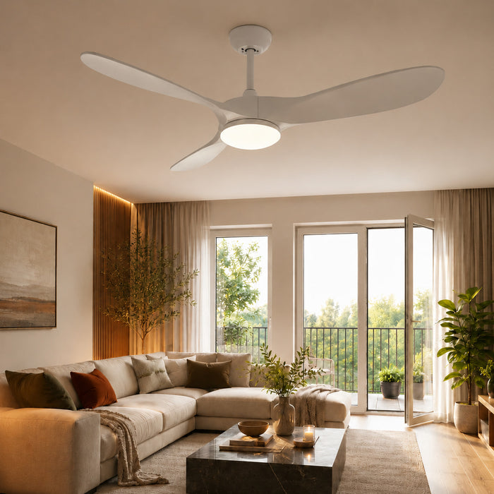 Neve | Ventilateur de plafond vintage blanc 2