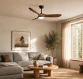 Ombra | Ventilateur de plafond vintage noir et marron