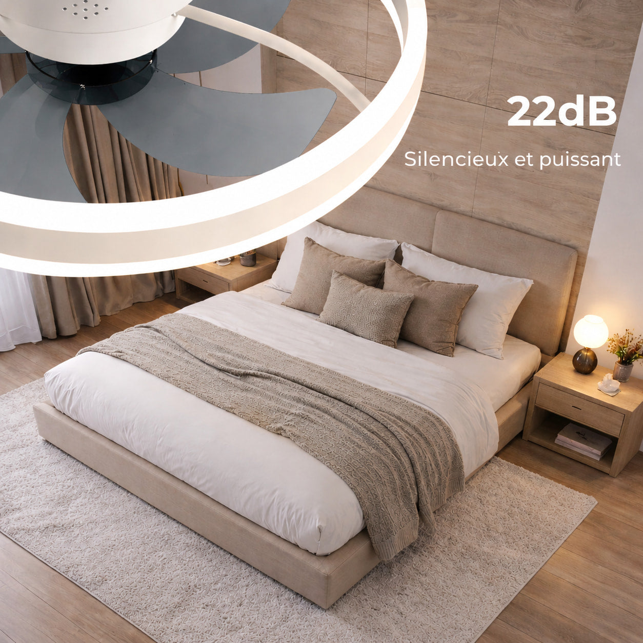 Orbe | Ventilateur de plafond moderne slim